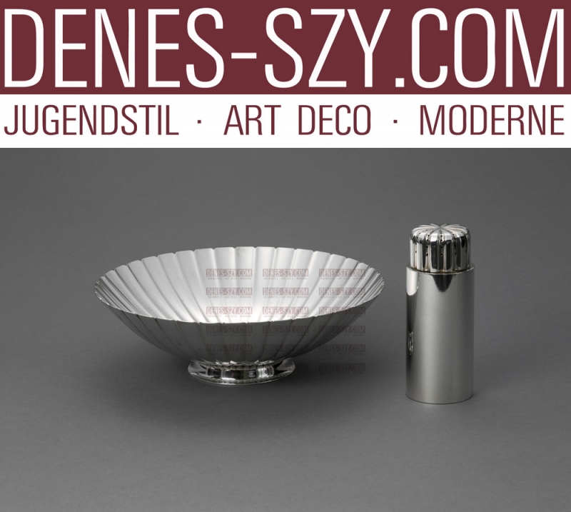 Georg Jensen ciotola 856 in argento Sterling disegnato da Sigvard Bernadotte