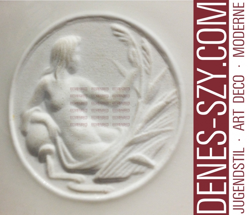 solitario in porcellana di Berlino modello Arkadia versione bianco vecchio, zona US