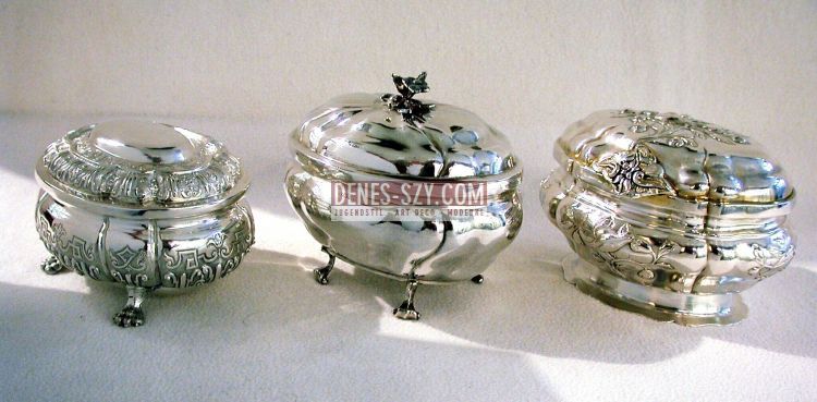 Early 18th C. Augsburg, Regence german silver sugar box