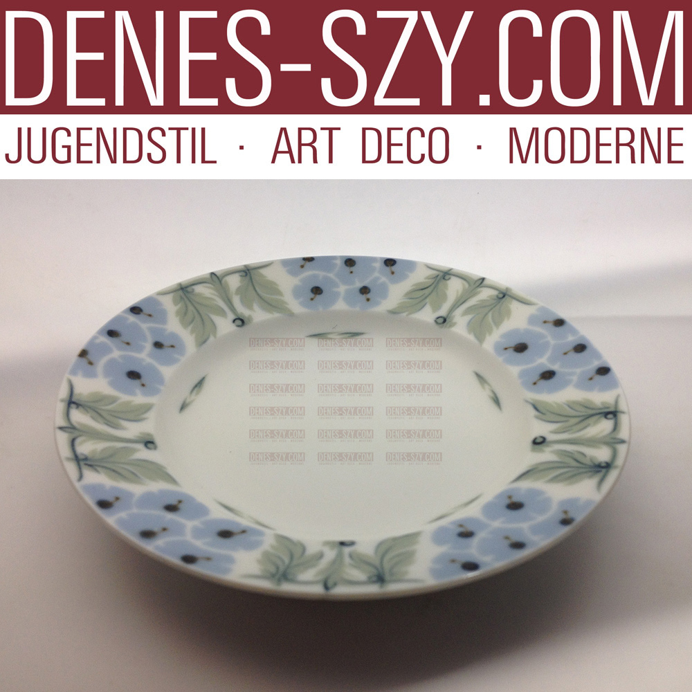 Meissener Jugendstil Porzellan Primelmuster Dessert Teller 1906