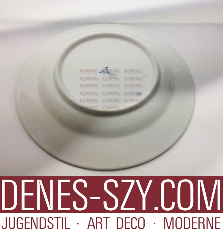 MEISSENER JUGENDSTIL PORZELLAN PRIMELMUSTER Dessert Teller 1906