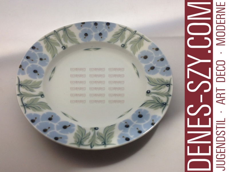 Meissen German Art Nouveau porcelain primrose plate by Barth