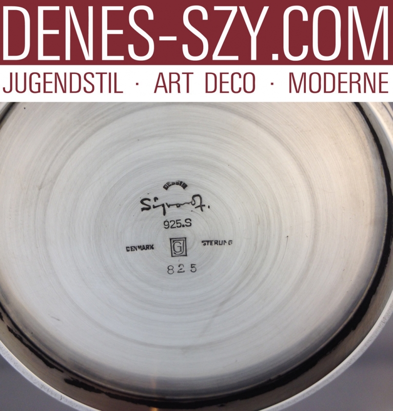 Georg Jensen Sterling, Bernadotte, Boîte à thé # 825