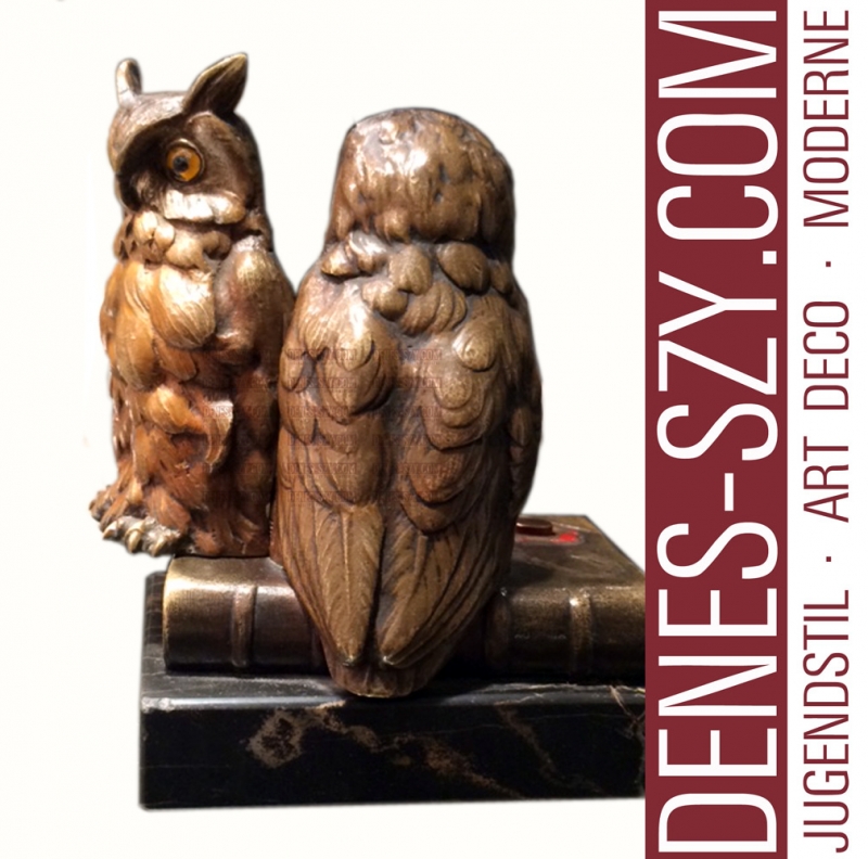 WIENER BRONZE, Erotica, VENUS in der EULE, Wien um 1900