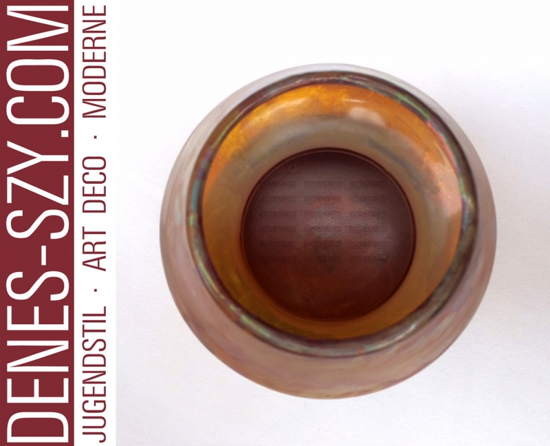 Artists Colony Darmstadt Art Nouveau Glass vase Schneckendorf