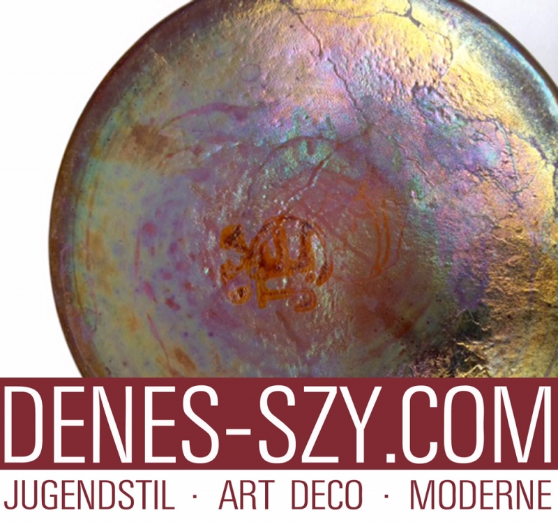 Artists Colony Darmstadt Art Nouveau Glass vase Schneckendorf