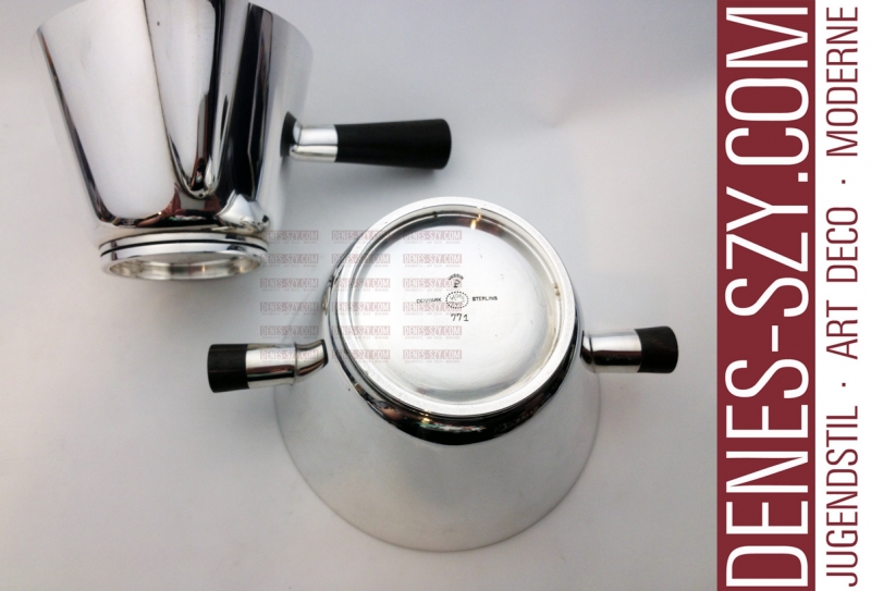 Georg Jensen argento danese Gustav Pedersen zucchiera e bricchetto della panna 771