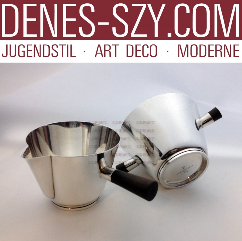 Georg Jensen argento danese Gustav Pedersen zucchiera e bricchetto della panna 771