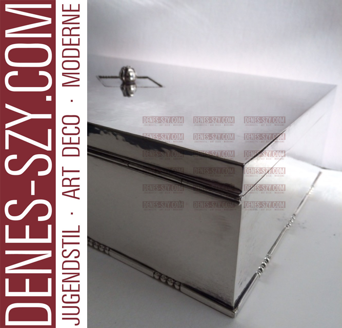 GEORG JENSEN SILBER, Johan Rohde XXL ZIGARREN Dose Kasten # 329