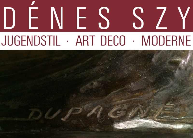 Arthur Dupagne African Man padling a Piroque