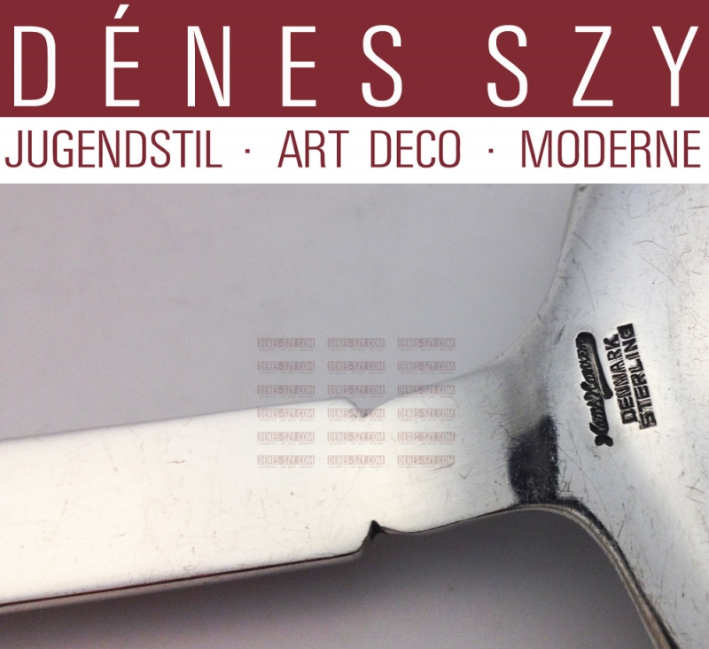 HANS HANSEN KGH Art Deco Sterling Silber Pasteten Heber