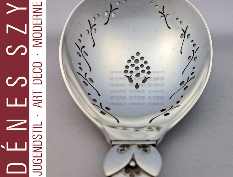 Georg Jensen Silber, KAKTUS #30, STREULÖFFEL ERDBEERLÖFFEL