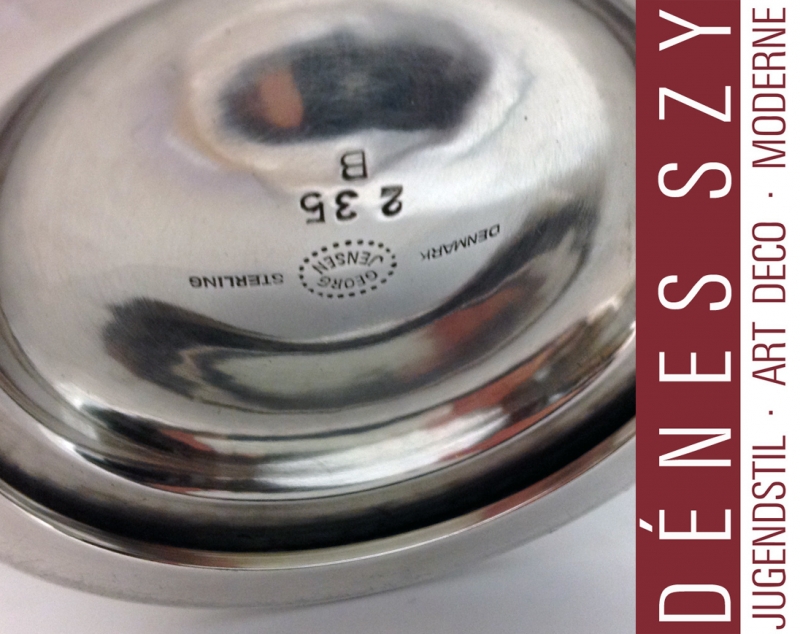 Georg Jensen sucrier et pot à lait 235 B en argent GJ 1917