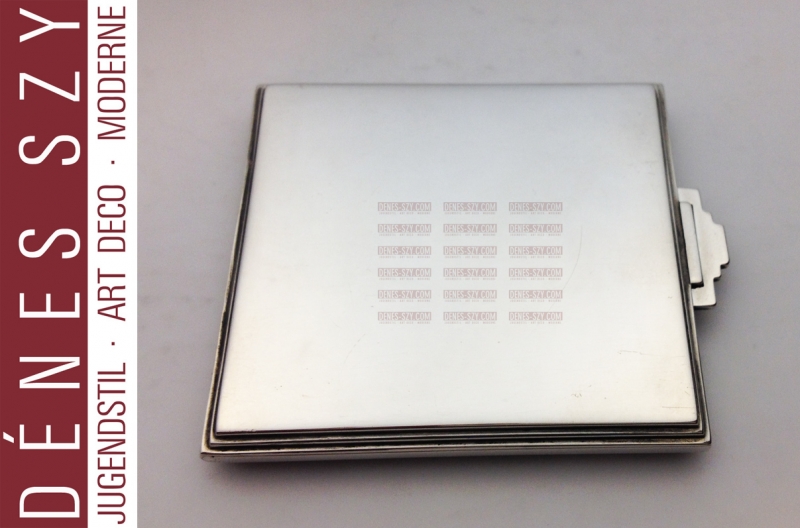 GEORG JENSEN Silber Art Deco Puderdose # 226D