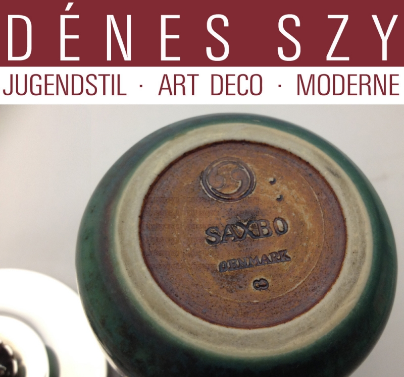 GEORG JENSEN SILBER SAXBO Art Deco Konfitürendose 363 B HN