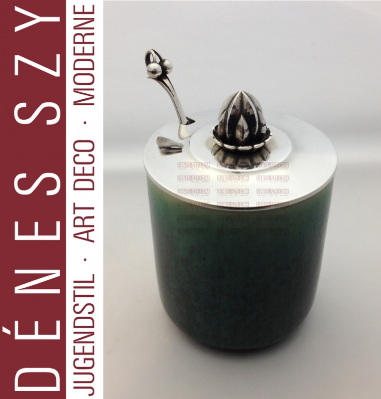 vasetto di marmellata 363B in argento Sterling di Harald Nielsen per Georg Jensen