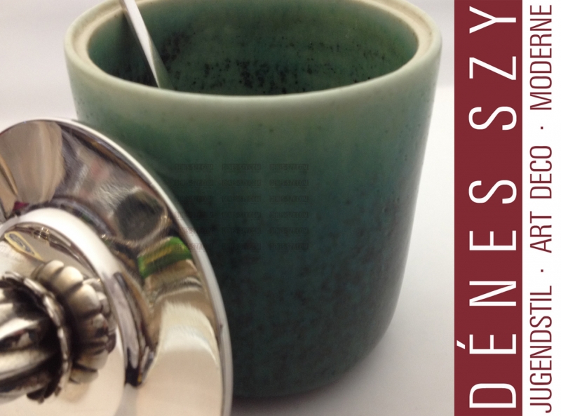 vasetto di marmellata 363B in argento Sterling di Harald Nielsen per Georg Jensen