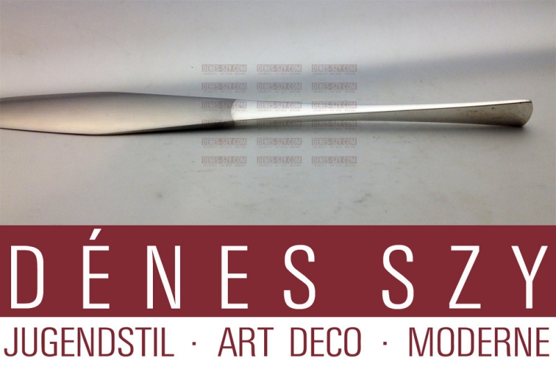 Couteau de table en argent massif Jens H. Quistgaard 1961, modèle Tjorn