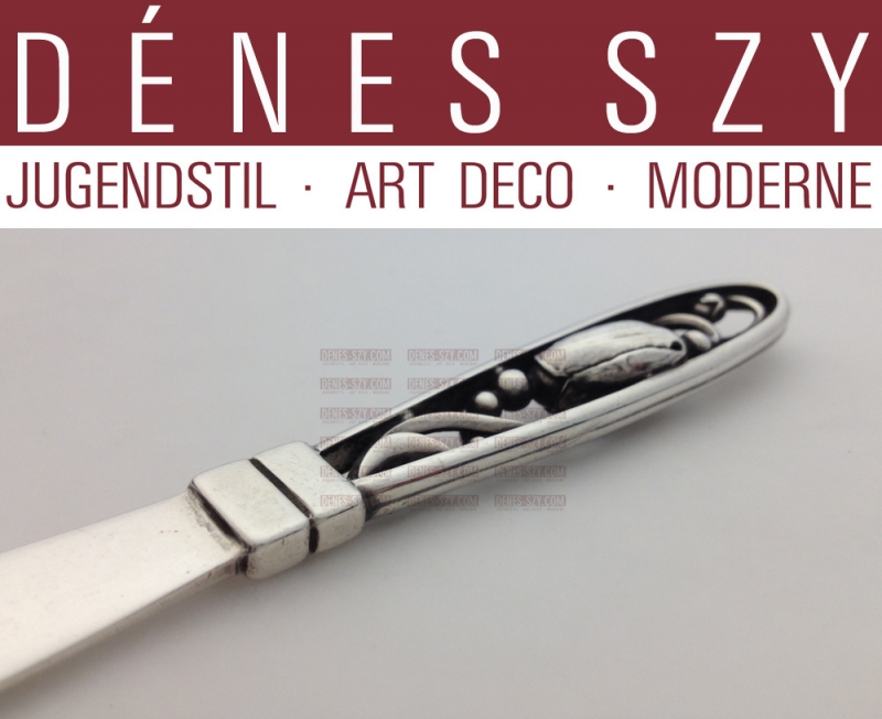 Ouvre-lettre # 84, Magnolia / BLOSSOM # 84, Conception: Georg Jensen 1919, Exécution: orfèvre Georg Jensen, Copenhague vers 1950, argent sterling