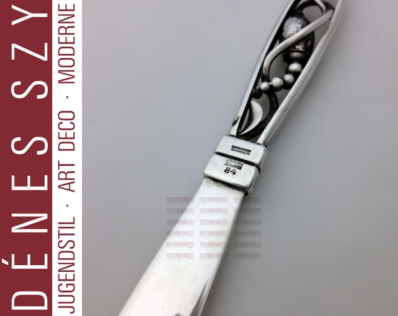 Ouvre-lettre # 84, Magnolia / BLOSSOM # 84, Conception: Georg Jensen 1919, Exécution: orfèvre Georg Jensen, Copenhague vers 1950, argent sterling