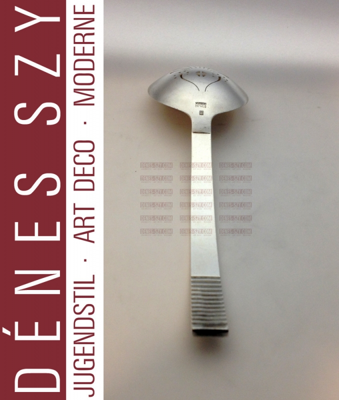 cucchiaio da fragola di Georg Jensen posate argento collezione rilievo