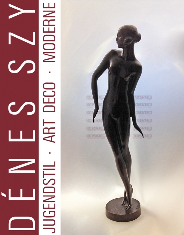 the dancer german art deco bronze figurine Zieseniss 1920