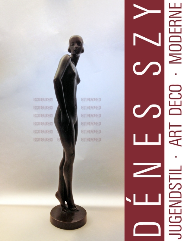 the dancer german art deco bronze figurine Zieseniss 1920