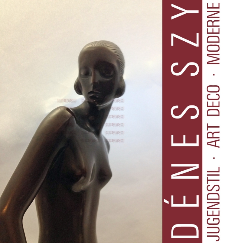 the dancer german art deco bronze figurine Zieseniss 1920