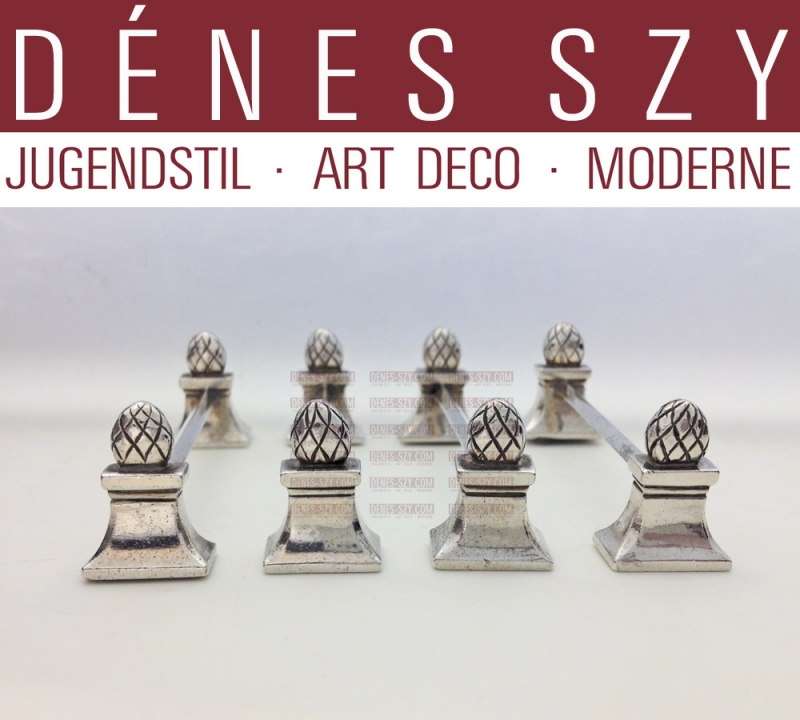 Georg Jensen Silber König / Konge / Acorn Messerbaenkchen