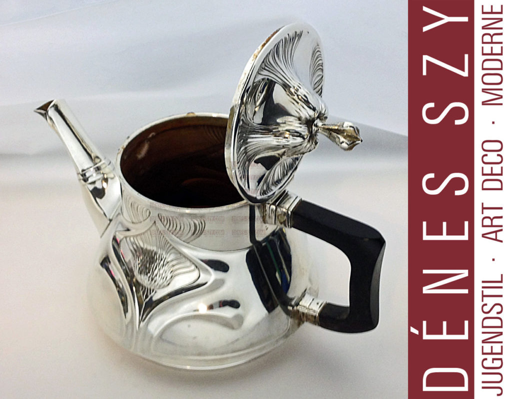 ORIVIT Sterling Silber Koeln 1900 Jugendstil Teekanne 107
