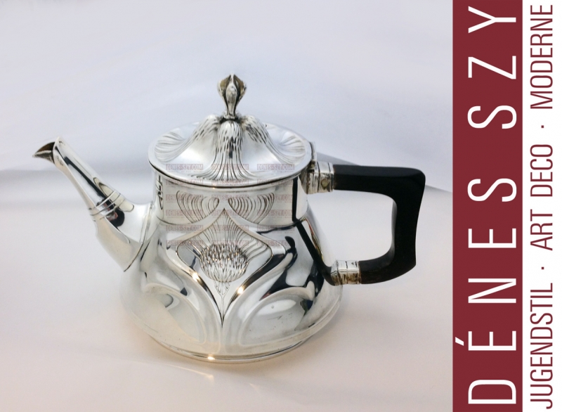 ORIVIT, Köln, OAG Jugendstil Silber, Teekanne # 107