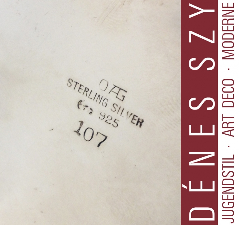 ORIVIT, Köln, OAG Jugendstil Silber, Teekanne # 107