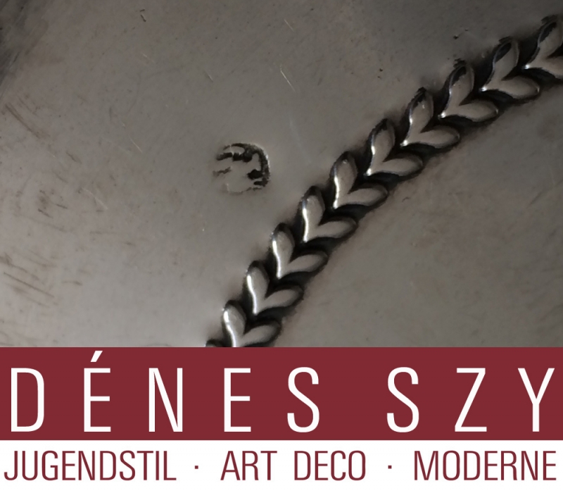 Biedermeier Silber Paar Flaschenhalter ITALIEN MAILAND 1840