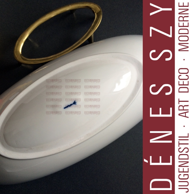 XXL Mid-Century german KPM Berlin Bauhaus porcelain fruit bowl