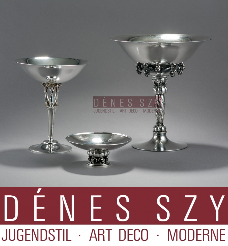 GEORG JENSEN BLOSSOM COLLECTION STERLING TAZZA #100