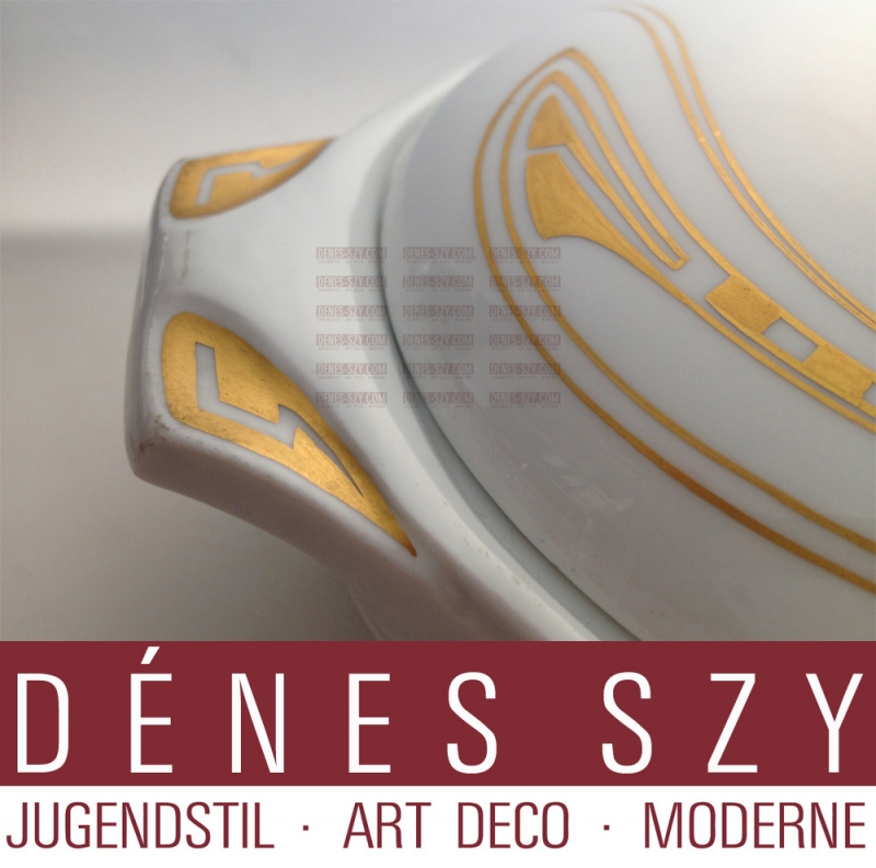 epoca liberty saladiera porcellana di Henry van de Velde per Meissen 1903