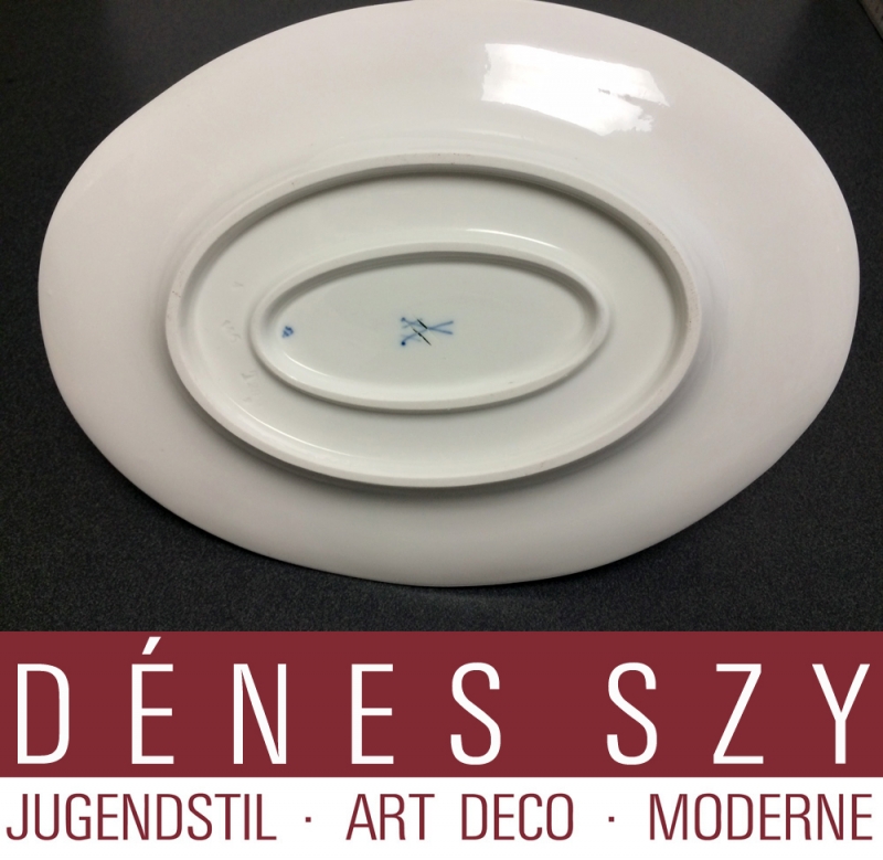 Jugendstil Porzellan Flügelmuster Service, SAUCIERE medium