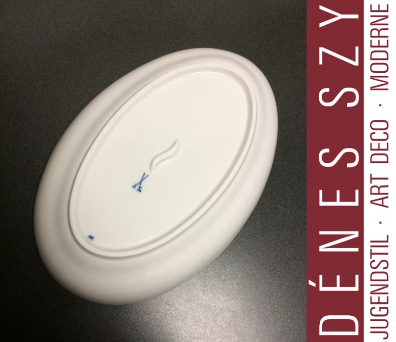 Jugendstil Porzellan Flügelmuster Service, große PRALINEN SCHALE