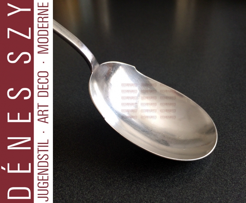 Emil Lettre 6300, Mid Century Modern Silver serving spoon, Berlin 1930