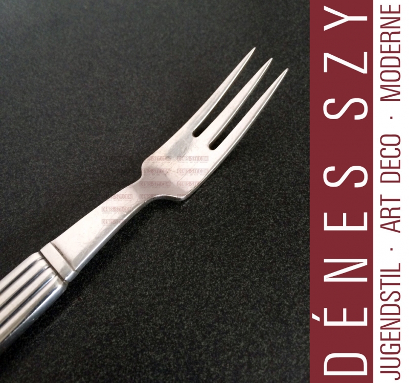 Bernadotte couverts en argent Georg Jensen, fourchette à fruits en argent massif