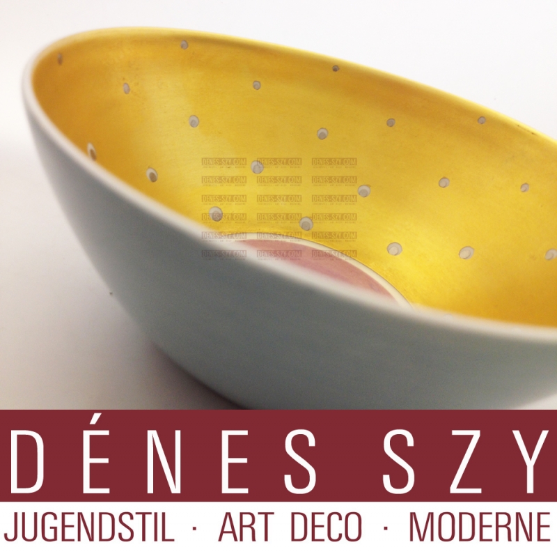 KPM Berlin Porzellan, KUMME mit PFAUENAUGEN Dekor