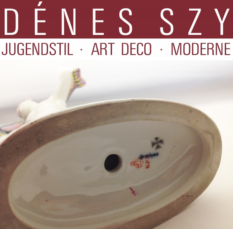 HOCHZEITSZUG ++ KPM Berlin Porzellan Figur JAPANER mit Fisch,