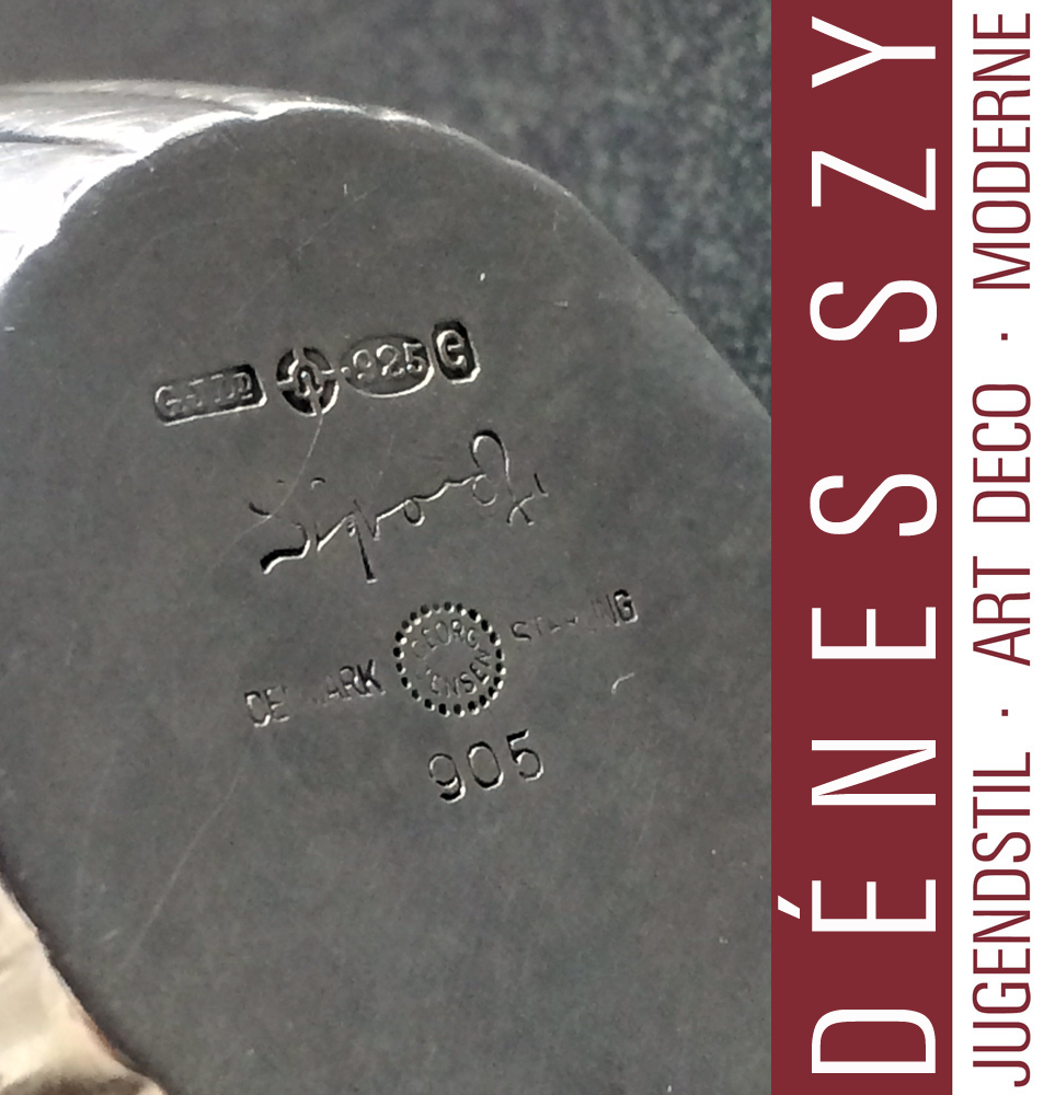 SIGVARD BERNADOTTE Georg Jensen Silber #905 Eierbecher