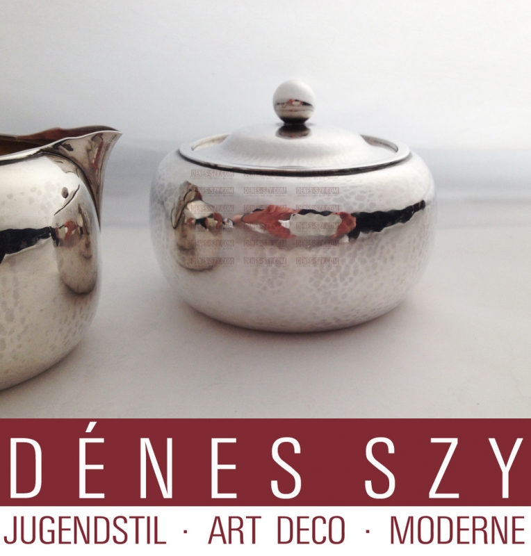 Vintage Georg Jensen Sterling sugar creamer set 847