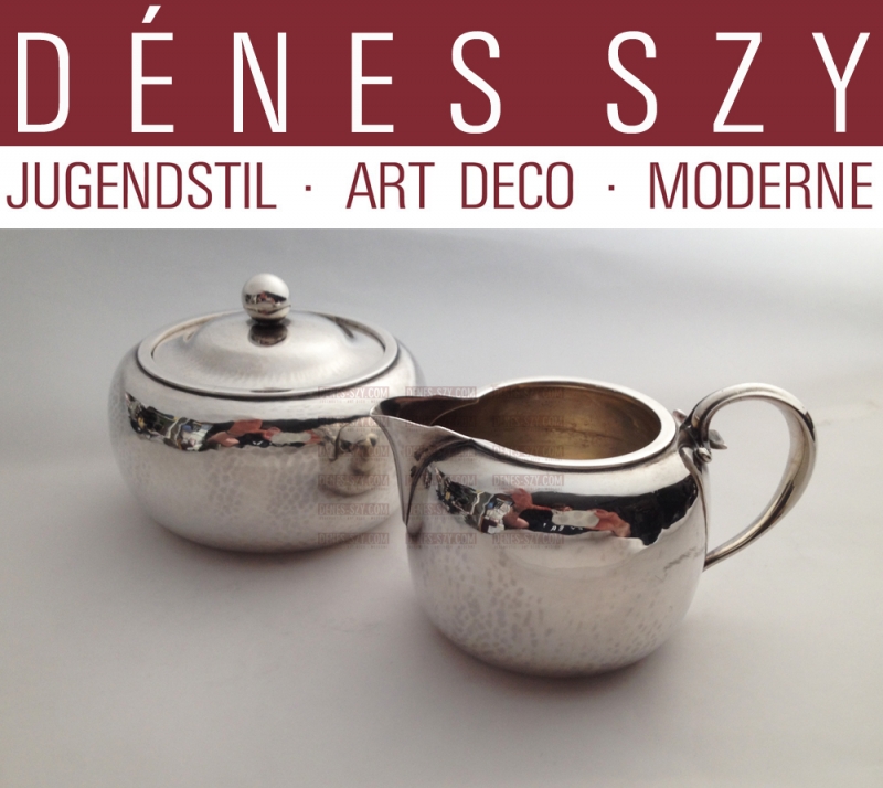 Vintage Georg Jensen Sterling sugar creamer set 847
