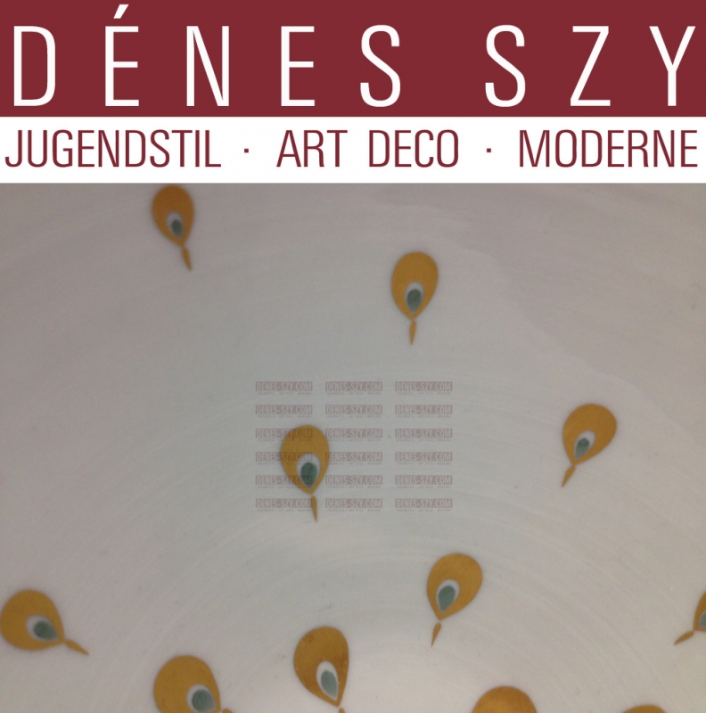 KPM Berlin porcellana CIOTOLA decoro occhio di pavone