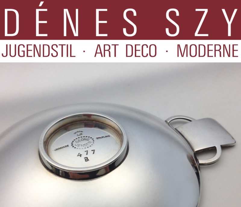 GEORG JENSEN SILVER PARALLEL Relief #25 kl. ANBIETSCHALE # 477 B
