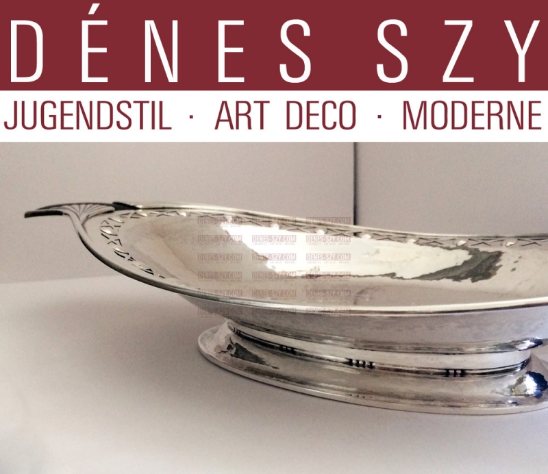 Georg Jensen silver, museums quality, pierced Art Deco dish 251