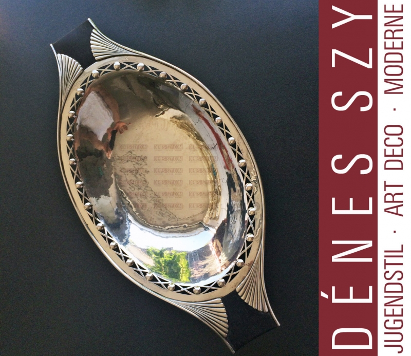 Georg Jensen silver, museums quality, pierced Art Deco dish 251