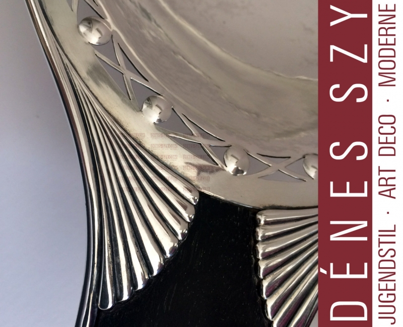 Georg Jensen silver, museums quality, pierced Art Deco dish 251